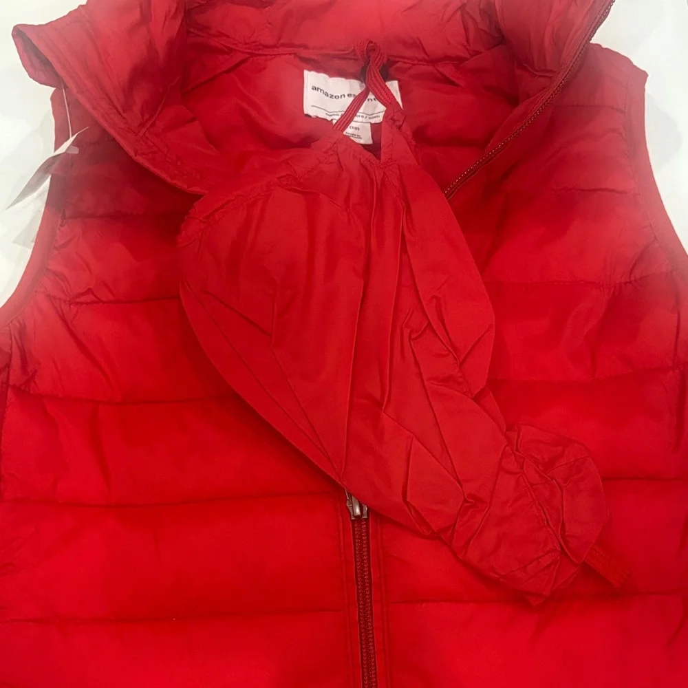 Amazon Essentials Kids Cherry Red Puffer Vest